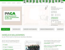 Tablet Screenshot of paga-gmbh.de